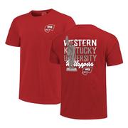 Western Kentucky Statue Stacked Comfort Colors Tee